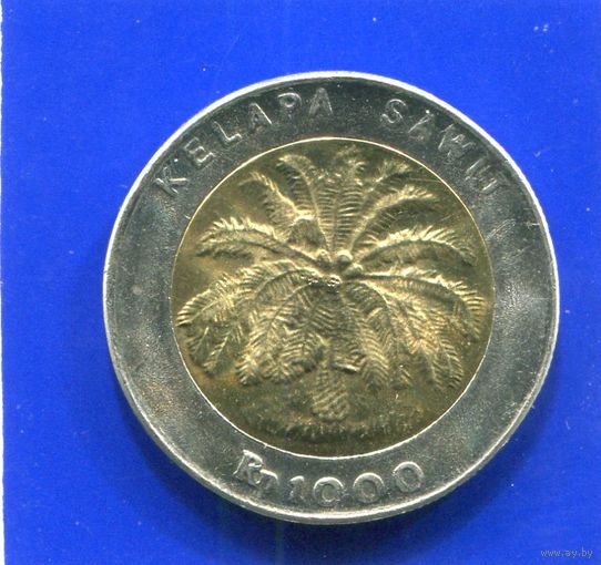 Индонезия 1000 рупий 1996 , биметалл