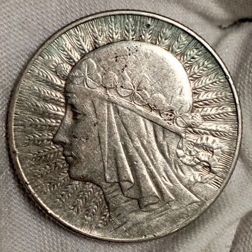 5зл 1934, голова Полонии, красивая с шб, без мц, в коллекцию! Смотрите также другие мои лоты!