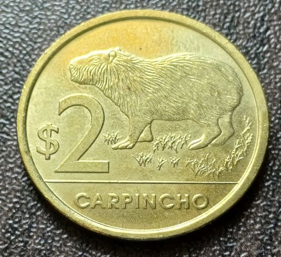 Уругвай 2 песо, 2024     ( 1-2-1 )