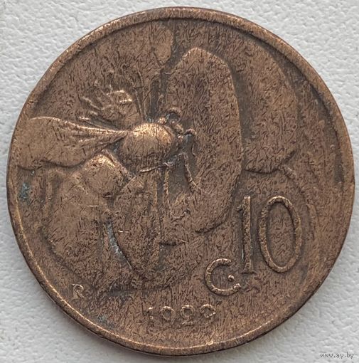 Италия 10 чентезимо 1929 г.