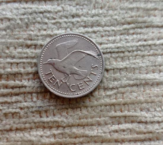 Werty71 Барбадос 10 центов 1980 Птица Чайка