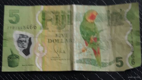 Фиджи 5 долларов 2012