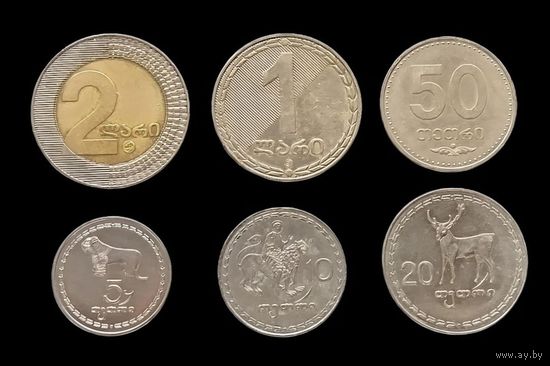6 МОНЕТ ГРУЗИИ