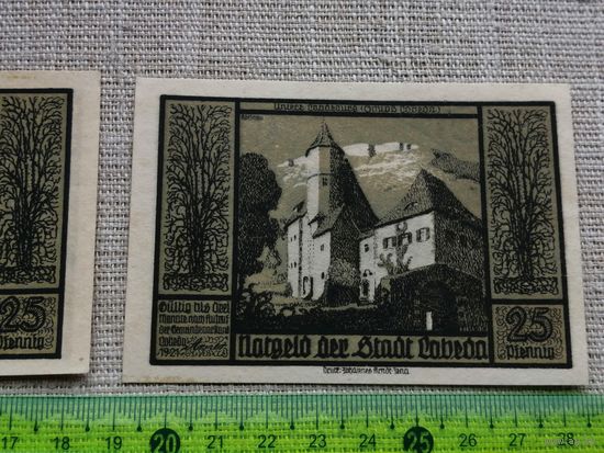 Германия-нотгельд     25  пфенингов  Cobeda  1920