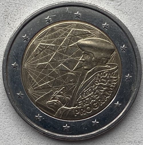 Германия 2 евро 2022 г. F. 35 лет программы Эразмус (Erasmus)