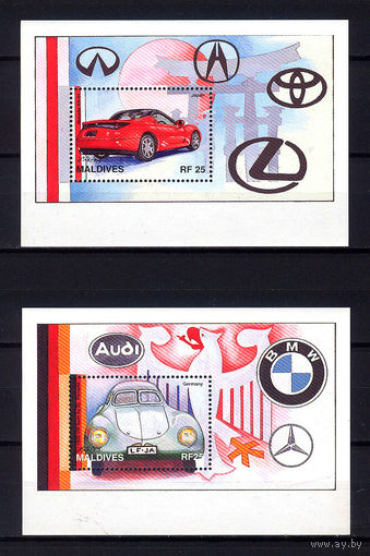 1997 Мальдивы. Автомобили. 2 блока