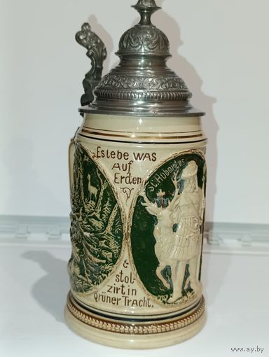 Пивная кружка. Бирштайн. Германия. Св.Губертус . До 1920.