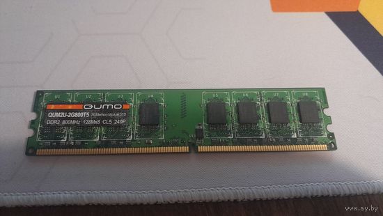 Оперативная память DDR2 Qumo QUM2U-2G800T5 800 MHz 128 Mx8 CL5 240P 2GB