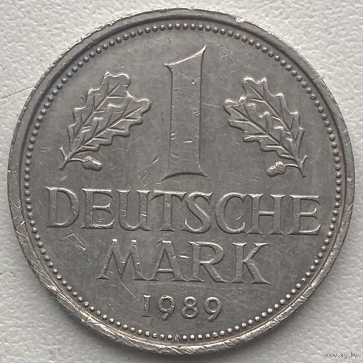 Германия 1 марка 1989 г. F