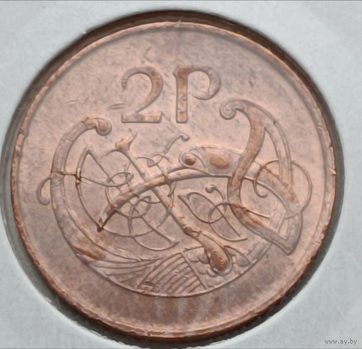 Ирландия. 2 пенса 1995 года.