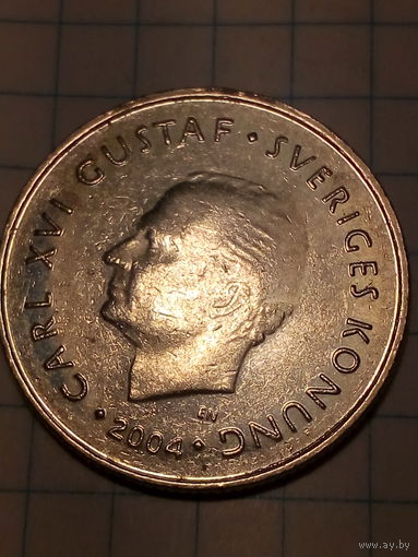 1 крона Швеция 2004 год