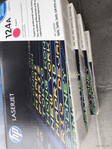Картриджи LaserJet 124a, 4 штуки, старт 5 руб