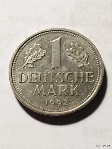 Германия 1 марка 1992 D