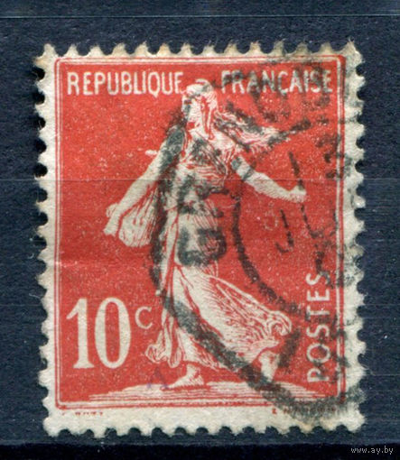 Франция (Республика) - 1906г. - сеятельница - 1 марка - полная серия, гашёная [Mi 114]. #1-Fr-17-A-1