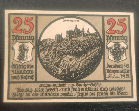 Нотгельд 25 пфеннигов