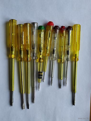 Отвертки индикаторные нерабочие, 10 штук, c 1 рубля