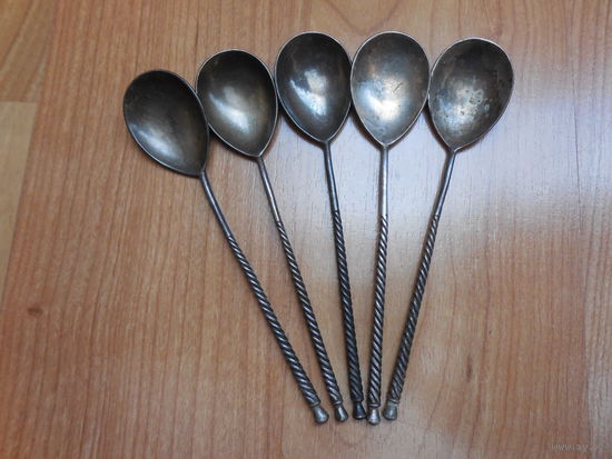 Старые ложечки. 5шт.