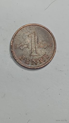 Финляндия 1 пени 1966 года .