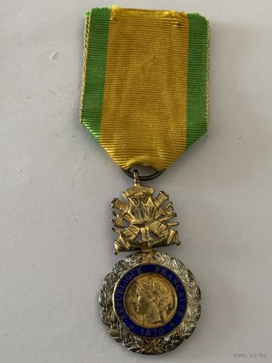 Военная медаль Третьей Республики, унтер-офицер . Серебро