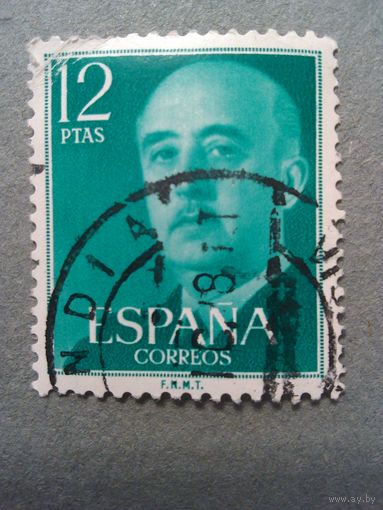 Испания. Франко. 1974г. гашеная