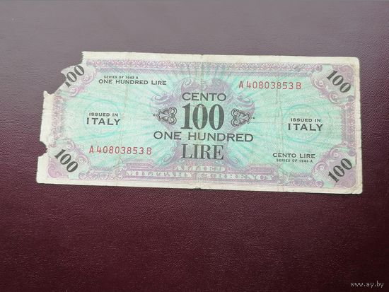 Италия  100 лир 1943