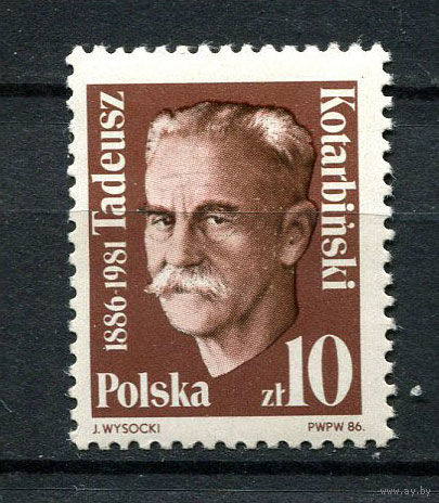Польша - 1986 - Тадеуш Котарбинский - польский философ - [Mi. 3059] - полная серия - 1 марка. MNH.  (Лот 235AF)