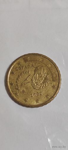 Испания 10 евроцентов 2002