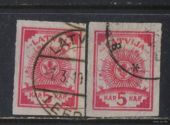 Латвия Респ  1919 Символ богини Лаймы Стандарт #7C