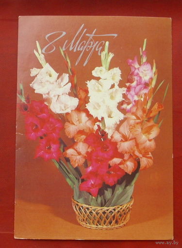 8 марта! Подписанная. 1984 года. Круцко. 1010.