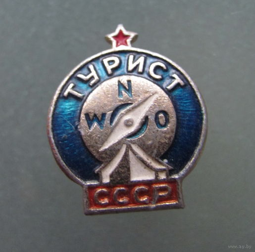 Значок турист.