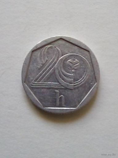 Чехия.20 геллеров 1993 г.