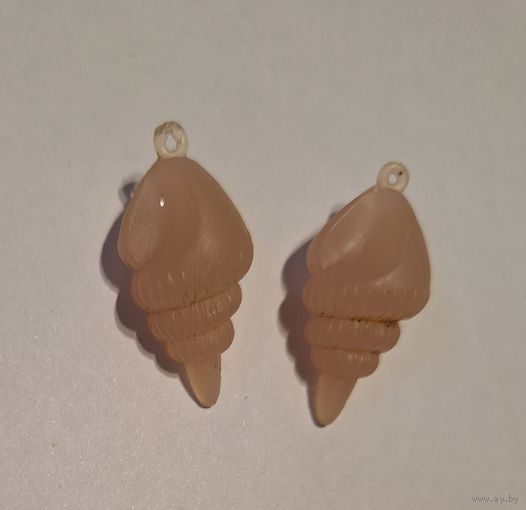 Елочные мини игрушки Ракушки большие из московского набора Малютка