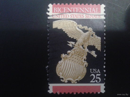 США 1989 200 лет Сенату, гос. герб