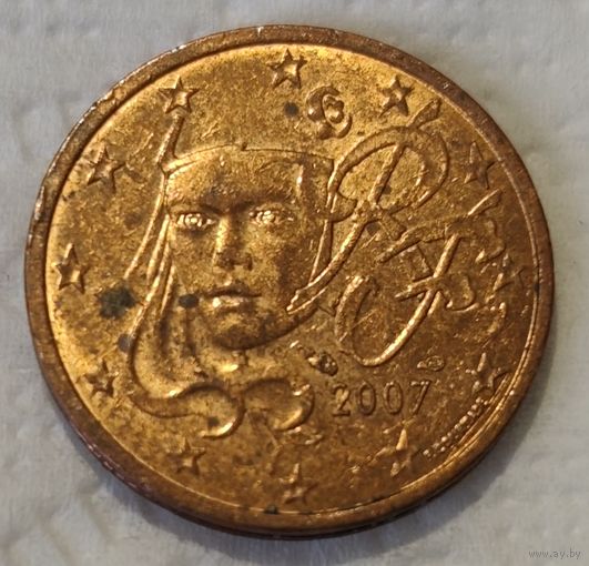 Франция 2 евроцента, 2007 (14-11-73)