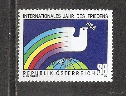 КГ Австрия 1986 Голубь мира