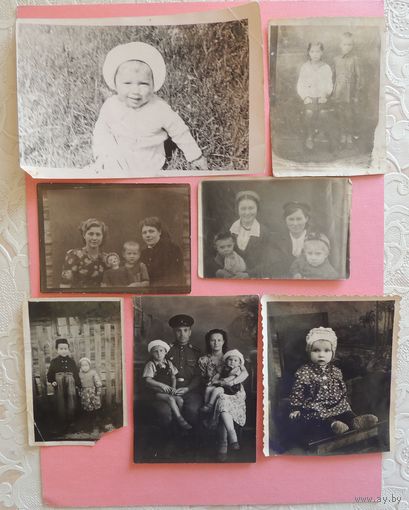 Фото "Дети", 1940-1950-е гг. (7 шт.)