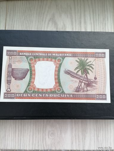 Мавритания 200 UNC 2002 г. с рубля