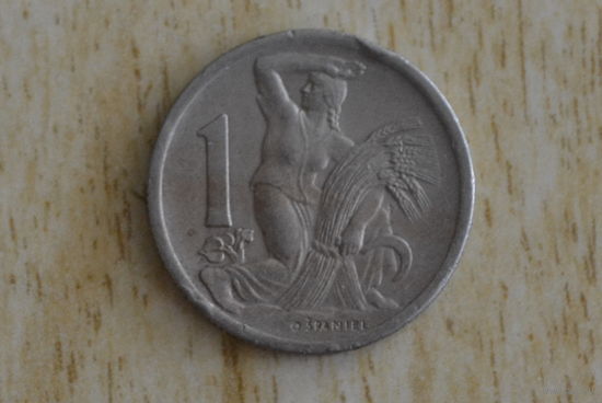 Чехословакия  1 крона 1946 с 1 руб