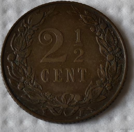 Нидерланды 2и 1/2 цента, 1905 (14-12-10)