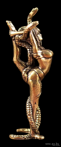Статуэтка Девушка со змеёй Бронза
