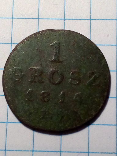 1 грош Герцогство Варшавское 1814 год