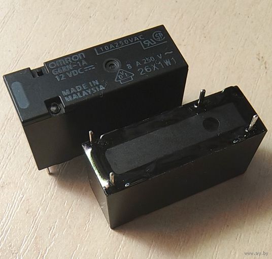 Реле силовое 12 Вольт. OMRON 12в. G6RN-1A 12DC 8А