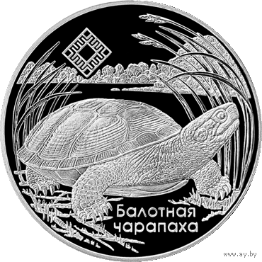 Торги. Серебро. 20 рублей . 2010 год . Сярэдняя Прыпяць . Средняя Припять . Болотная Черепаха . Редкость ! Тираж 3000 штук .
