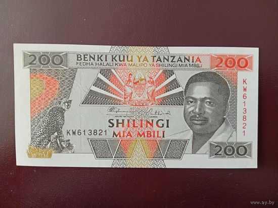 Танзания 200 шиллингов 1993 UNC