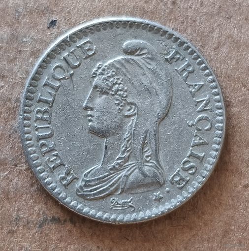 Франция 1 франк, 1992 г., 200 лет Французской Республике, KM# 1004