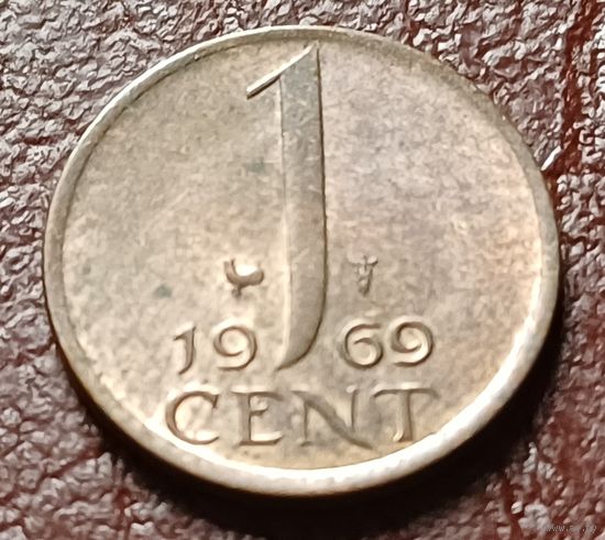 Нидерланды 1 цент, 1969  петух  ( 1-2-4 )