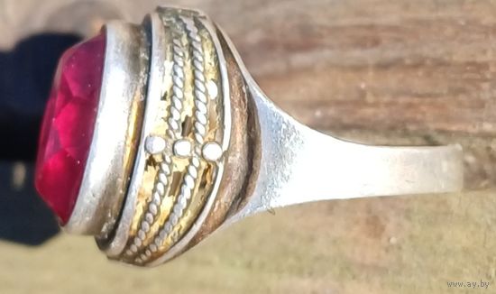 Кольцо серебро