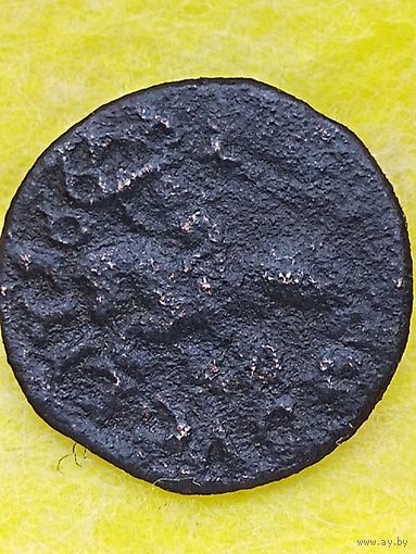 Солид (боратинка) 1665 г. литовский герб. Ян II Казимир(4), отметка МД- TLB, платок на шее рыцаря, без мц.