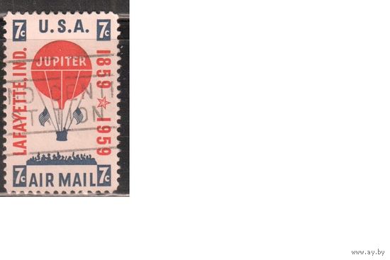США-1959, (Мих.756) , гаш. , Воздушный шар (одиночка)