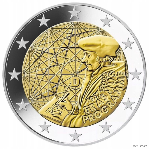 2 Евро 2022 Германия A 35 лет программы Erasmus UNC из ролла